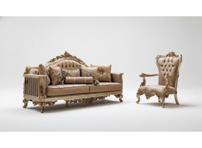 Zestaw do salonu Zestaw sofowy 3+1 miejsce do siedzenia Sofa Kanapa Klasyczne kanapy