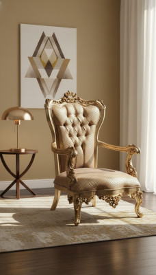 Fotel Salon Klasyczny Design Fotel Gold Luksusowy Salon Włókienniczy