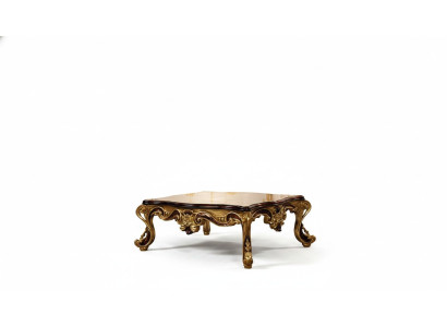 stolik kawowy Drewno Tabela Salon Klasyczny Design Luksusowy Drewniany Stół 119x91cm