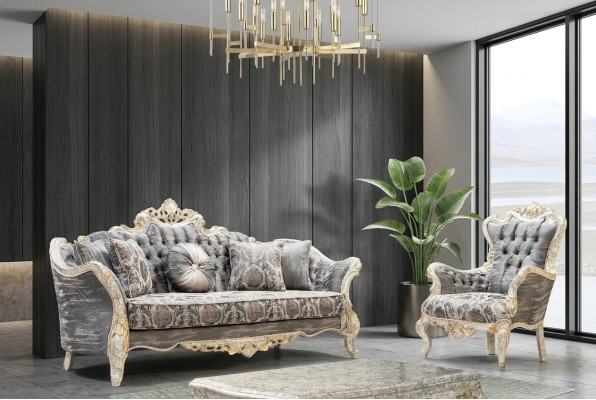 Zestaw sofowy 3+1 miejsce do siedzenia Pokój dzienny Sofa Sofa Fotel Zestaw sofowy Nowość