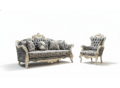 Zestaw sofowy 3+1 miejsce do siedzenia Pokój dzienny Sofa Sofa Fotel Zestaw sofowy Nowość