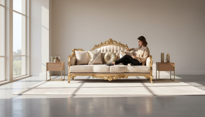 Klasyczny Designer Couch Club Meble Kanapy 3+1 miejsce do siedzenia Zestaw sofowy