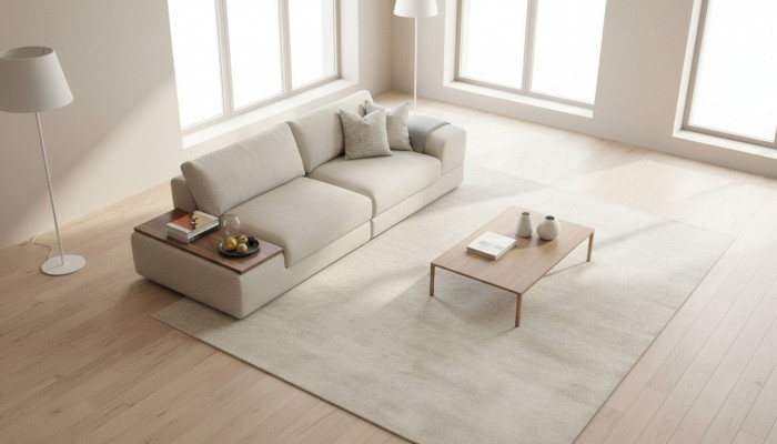 Sofa Kanapa Luksusowy Projekt Salonu 260cm Duże Sofy 3 miejsce siedzące Szare Nowe