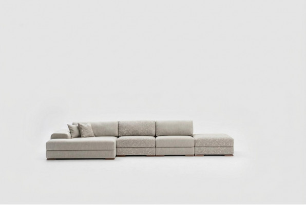 Narożnikowa kanapa salon w kształcie litery L Podkładka Włókienniczy Sofy Nowoczesny Design Luksus 415 x 150