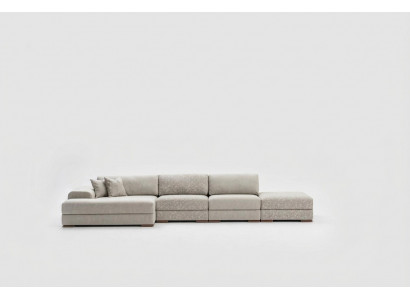 Narożnikowa kanapa salon w kształcie litery L Podkładka Włókienniczy Sofy Nowoczesny Design Luksus 415 x 150