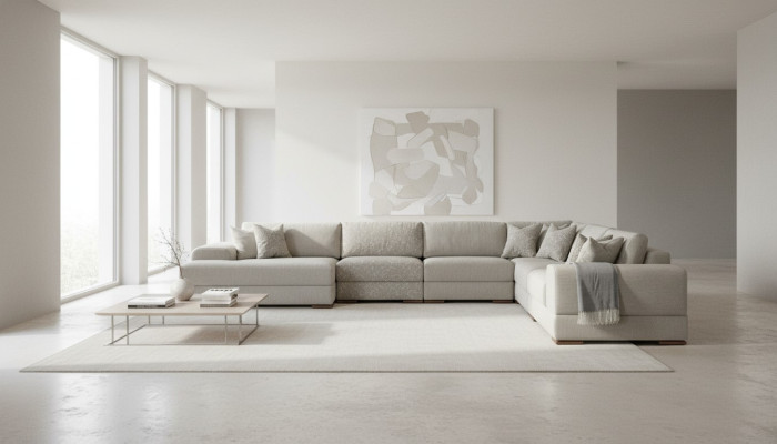 Narożnikowa kanapa Kształt U Salon Sofa Sofa Design Nowoczesne Meble 150x425x320