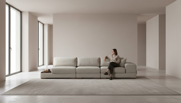Sofa Kanapa Podkładka Meble Kanapy Design Big xxl 5 miejsc siedzących 350cm Kanapy