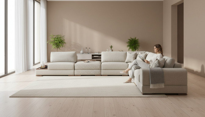 Narożnikowa kanapa Sofa Kanapa Meble do salonu Design Kanapy Zestaw narożny Sofy
