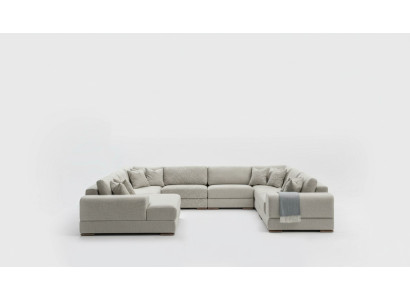 Sofa Couch Design Luksusowy Salon Narożnikowa kanapa Meble U Shape Żywy krajobraz