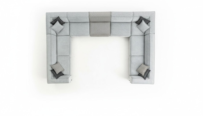 Narożnikowa kanapa U Kształt Salonu Nowoczesny Design Duża Szara Sofa Kanapa Nowość