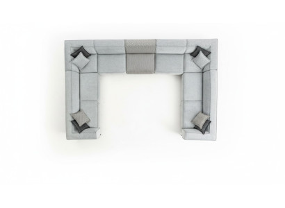 Narożnikowa kanapa U Kształt Salonu Nowoczesny Design Duża Szara Sofa Kanapa Nowość