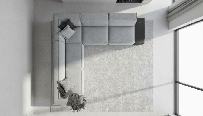 Narożnikowa kanapa Sofa w kształcie litery L materiał Włókienniczy luksusowy salon meble narożna kanapa