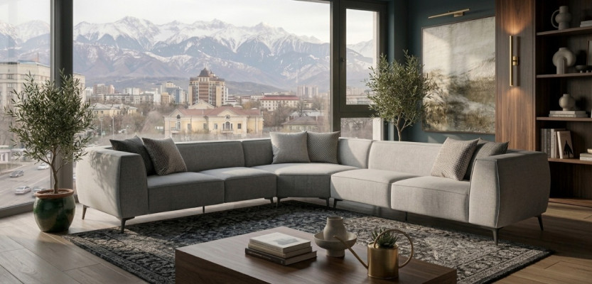 Narożnikowa kanapa Sofa tapicerowana w kształcie litery L Meble salon 340x340 Narożnik sofy kanapy