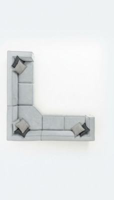 Narożnikowa kanapa Sofa tapicerowana w kształcie litery L Meble salon 340x340 Narożnik sofy kanapy