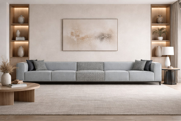 duża Sofa Kanapa 8 miejsce do siedzenia Włoskie kanapy xxl Sofy Meble Włókiennicze
