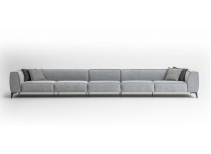 Meble włoskie duża Sofa Kanapa 8 miejsce do siedzenia Włoskie kanapy xxl Sofy Włókiennicze