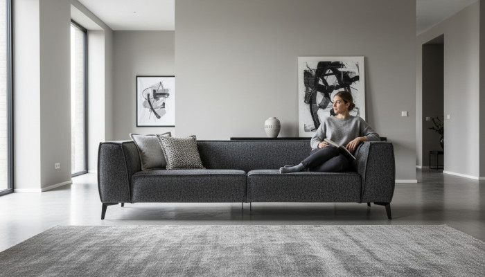 Sofa Kanapa Meble Salon Sofa Tapicerowana 3 miejsce do siedzenia Styl Nowoczesny 240cm