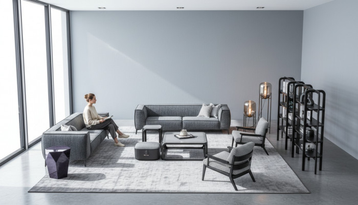 Zestaw sofowy 431 miejsce do siedzenia Sofy Fotel Luxus Ustawić xxl Materiał Sofa Meble