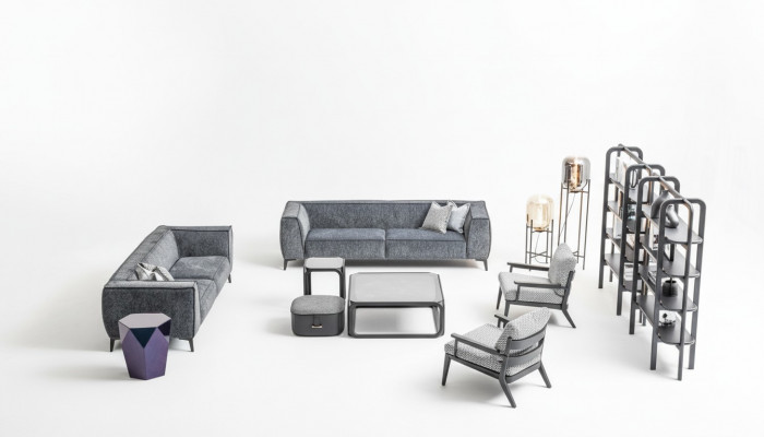 Zestaw sofowy 431 miejsce do siedzenia Sofy Fotel Luxus Ustawić xxl Materiał Sofa Meble