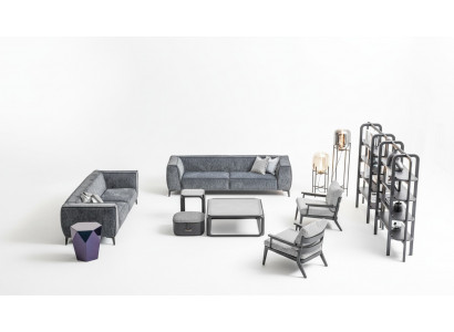 Zestaw sofowy 431 miejsce do siedzenia Sofy Fotel Luxus Ustawić xxl Materiał Sofa Meble