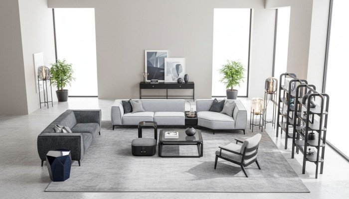 Zestaw sofowy xxl Couch Texil Big Sofa 5+3+1 miejsce do siedzenia Podkładka Materiał Kanapy