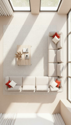 Narożnikowa kanapa Sofa L Kształt Luksusowy Salon Beżowa Podkładka Sofa Meble 402x402cm