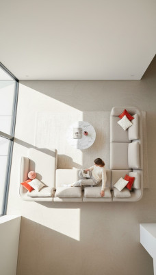 Narożnik Meble Podkładka Sofa Kanapy Salon Żywy krajobraz Materiał