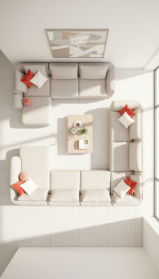 Narożnik Meble Podkładka Sofa Kanapy Salon Żywy krajobraz Materiał