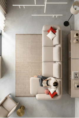 Narożnikowa kanapa kanapa do salonu sofa tapicerowana nowoczesny design w kształcie litery L 420x170cm