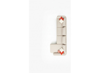 Narożnikowa kanapa kanapa do salonu sofa tapicerowana nowoczesny design w kształcie litery L 420x170cm