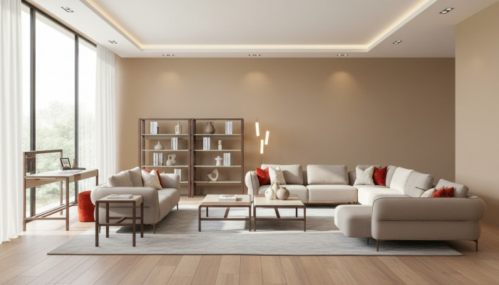 Zestaw sofowy do salonu sofa tapicerowana 3 miejsce do siedzenia w kształcie U Zestaw sofowy Modern