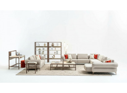 Zestaw sofowy do salonu sofa tapicerowana 3 miejsce do siedzenia w kształcie U Zestaw sofowy Modern