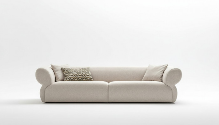 Sofa Nowoczesna 3 miejsce siedzące Beżowa Trzyosobowa duża 250cm Sofy Kanapa Luksusowe Meble Nowa
