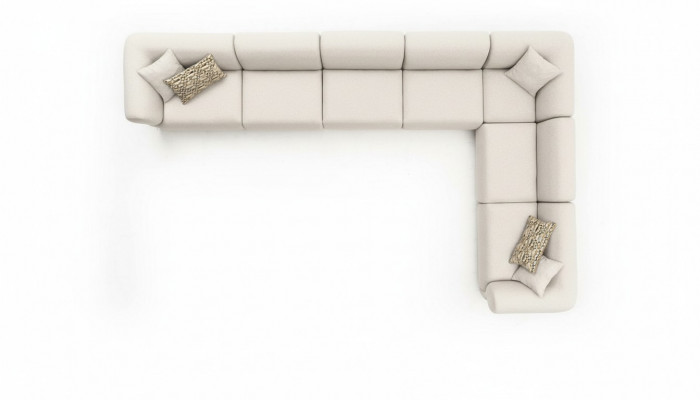 Narożnikowa kanapa Zestaw narożny w stylu narożnym Podkładka sofy Kanapa w kształcie litery L 495x315cm