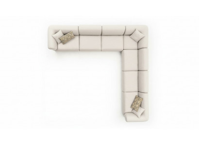 Sofa L-Shape Podkładka Kanapa Salon Nowoczesne Meble 405x405cm Sofy Narożnikowa kanapa