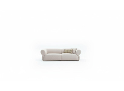 Sofa Kanapa Podkładka Meble Trzyosobowa 3 miejsce do siedzenia Modern Design Couch Beige