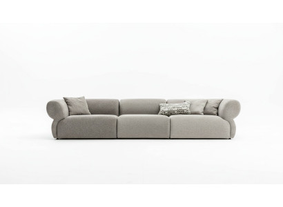 Duża 5-miejscowa sofa materiałowa z pokryciem tekstylnym premium w nowoczesnym stylu