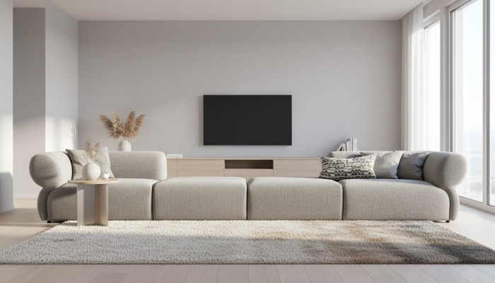 Meble włoskie duża Sofa Kanapa 6 miejsce do siedzenia Włoskie kanapy xxl Sofy Włókiennicze