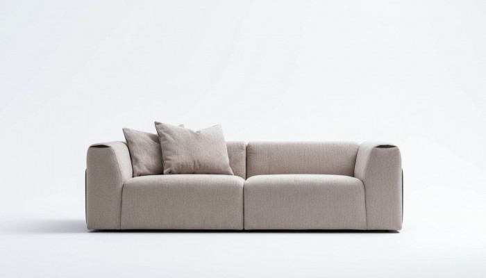 Nowoczesna sofa luksusowa Włókienniczy salon tapicerowana sofa 3 miejsce do siedzenia design