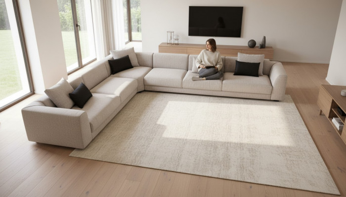 Narożnikowa kanapa sofa Kształt U tapicerowana sofa do salonu projekt designerskiego miejsca do siedzenia krajobraz