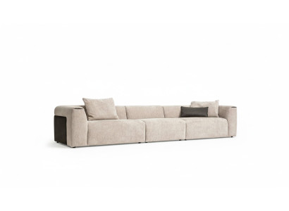 Sofa salonowa beżowa Meble tapicerowane pięcioosobowa designerska luksusowa Meble Nowa