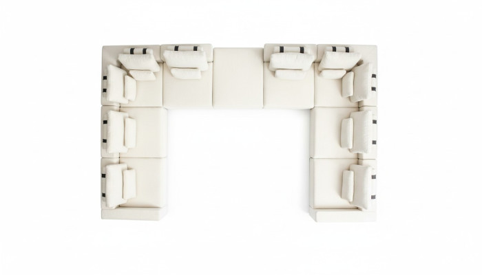 Narożnikowa kanapa Sofa do salonu w kształcie litery L Włókienniczy Meble Design Nowoczesna sofa tapicerowana