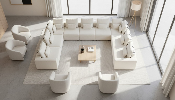 Design Narożnikowa kanapa Sofy Nowoczesne w kształcie litery L Sofa Tapicerowana do Salonu Modern