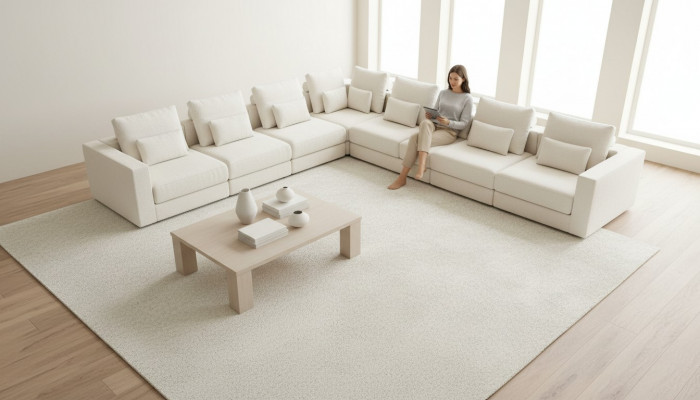 Narożnikowa kanapa Luksusowa sofa w kształcie litery L, sofa do salonu, sofa narożna, sofa tapicerowana
