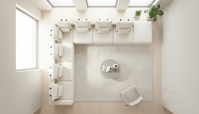 Narożnikowa kanapa Sofa Sofa Tapicerowana w Kształcie L Salon Design Nowoczesne Meble Włókiennicze
