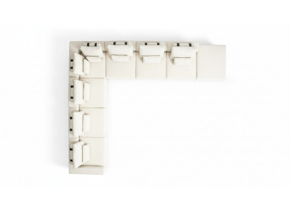 Narożnikowa kanapa Sofa Sofa Tapicerowana w Kształcie L Salon Design Nowoczesne Meble Włókiennicze
