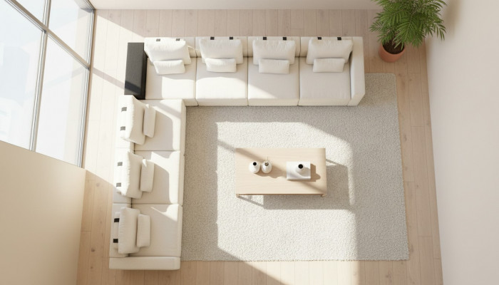 Sofa materiałowa Narożnikowa kanapa Kanapa w kształcie litery L Meble tapicerowane Sofa Relax Sofa duża