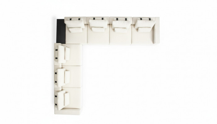 Sofa materiałowa Narożnikowa kanapa Kanapa w kształcie litery L Meble tapicerowane Sofa Relax Sofa duża