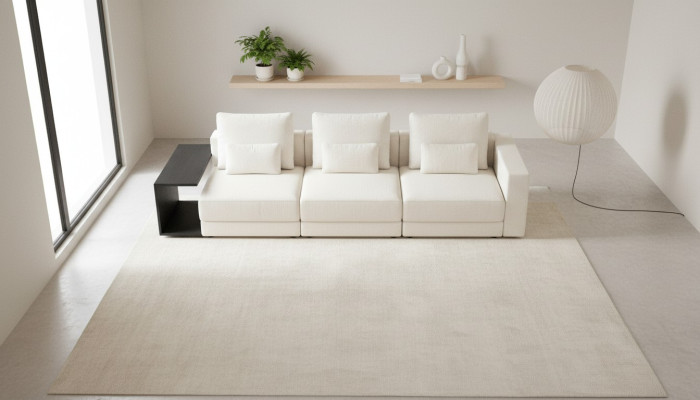 Biała sofa do salonu luksusowe czteroosobowe Meble tapicerowane meble w nowoczesnym stylu