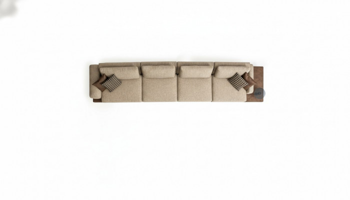 Sofa 6 miejsce do siedzenia Kanapa Podkładka Włókienniczy Luksusowy Salon Nowoczesne Meble Material